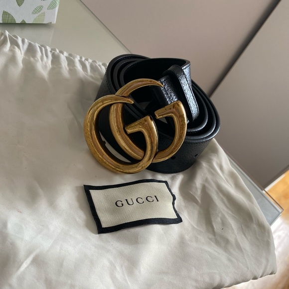 Gucci Accessories Gucci Belt Gold And Black Poshmark
